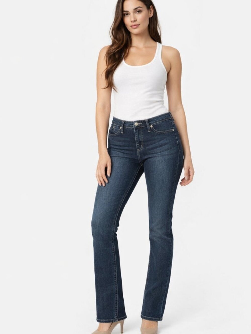 Rock & Republic Kashimere Dark Wash Bootcut Mid Rise Jeans – Size 10 – EUC